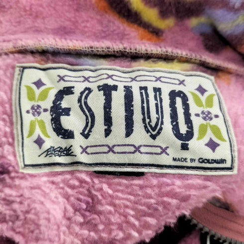 ESTIVO 90s 総柄 フリースプルオーバー メンズ